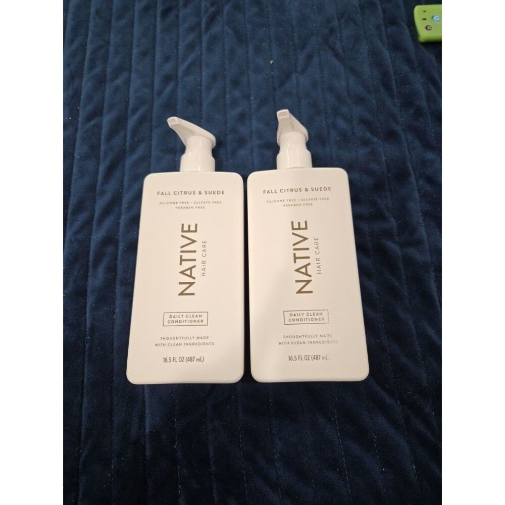 Set Of 2 Native Fall Citrus & Suede Hair Conditioner  16.5 FL oz NEW HB 10